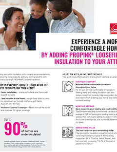 ProPink Insulation Retrofit Application Benefits