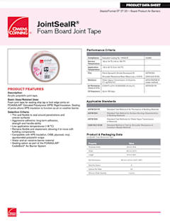 JointSealR™ Foam Joint Tape PDF Cover