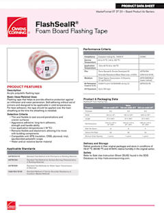 FlashSealR® Window Flashing Tape PDF Cover