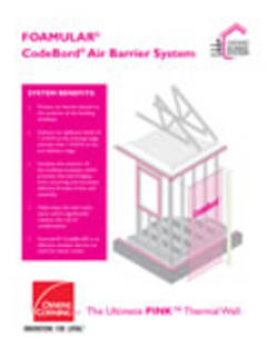 CodeBord® Air Barrier System Brochure Cover