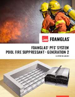 FOAMGLAS® PFS™ System Pool Fire Suppressant Generation 2 Brochure Cover