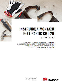 PAROC CGL 20 installation coverpage