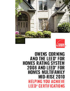 Owens Corning LEED for Homes Brochure