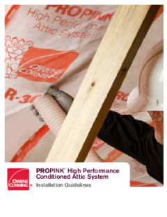 ProPink High Performance Conditioned Attic (HPCA) Installation Instructions