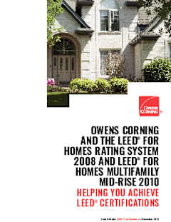 Owens Corning LEED for Homes Brochure