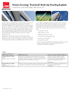 Trumbull Leed Sheet