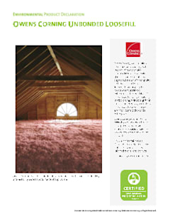 Unbonded Loosefill Insulation - EPD
