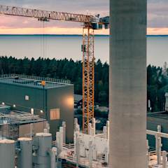 The new facility in Hällekis, seen from above.