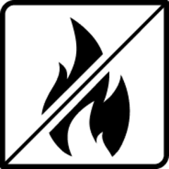 Fire resistant & Non-combustible icon