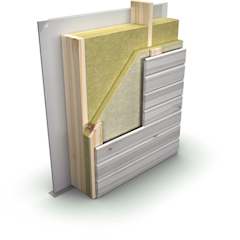 Paroc sprendimai, Medinės karkasinės sienos