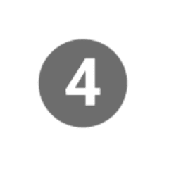 Icon of number 4 in a circle