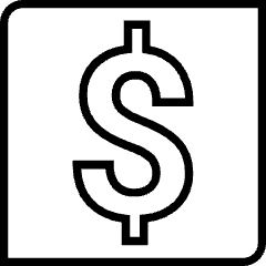 dollar sign icon