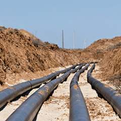 Underground gas piping