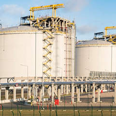 LNG storage tanks in Poland