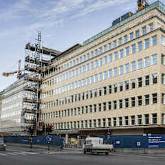 the facade of sveavagen in Stockholm