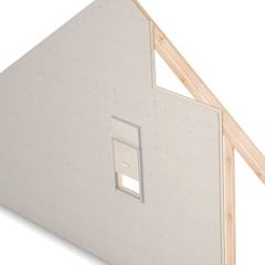 Palotestattu eristysratkaisu tiilipiippuun.