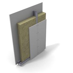 Metāla karkasa starpsienas ar PAROC eXtra izolāciju