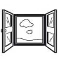 En illustration af vidt åbne vinduer