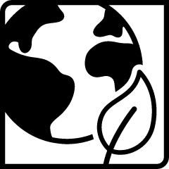 Illustration of the Earth with a leaf.