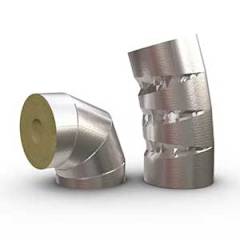 Utvändig isolering med PAROC rörböjar Hvac Bend AluCoat T