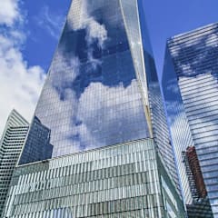 Upward looking view of One World Trade Center in New York