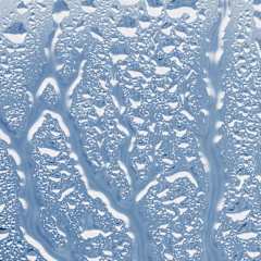 Condensation and water droplets on glass