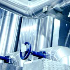 Image of an industrial array with pipes