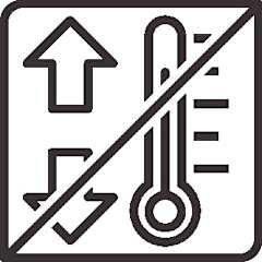 Minimize temperature changes, icon