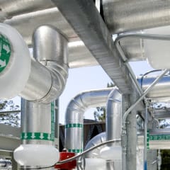 Image of chilled water pipes