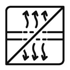 Reduce thermal transfer, icon