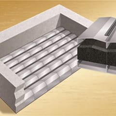 Insulation system components for pool fire suppression
