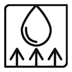 Low water absorption, icon