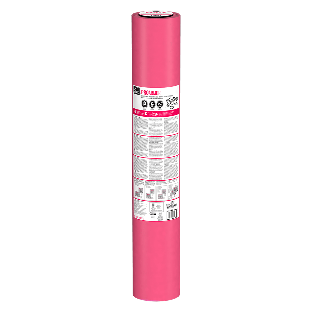 Roll of Owens Corning Proarmor Synthetic roofing underlayment