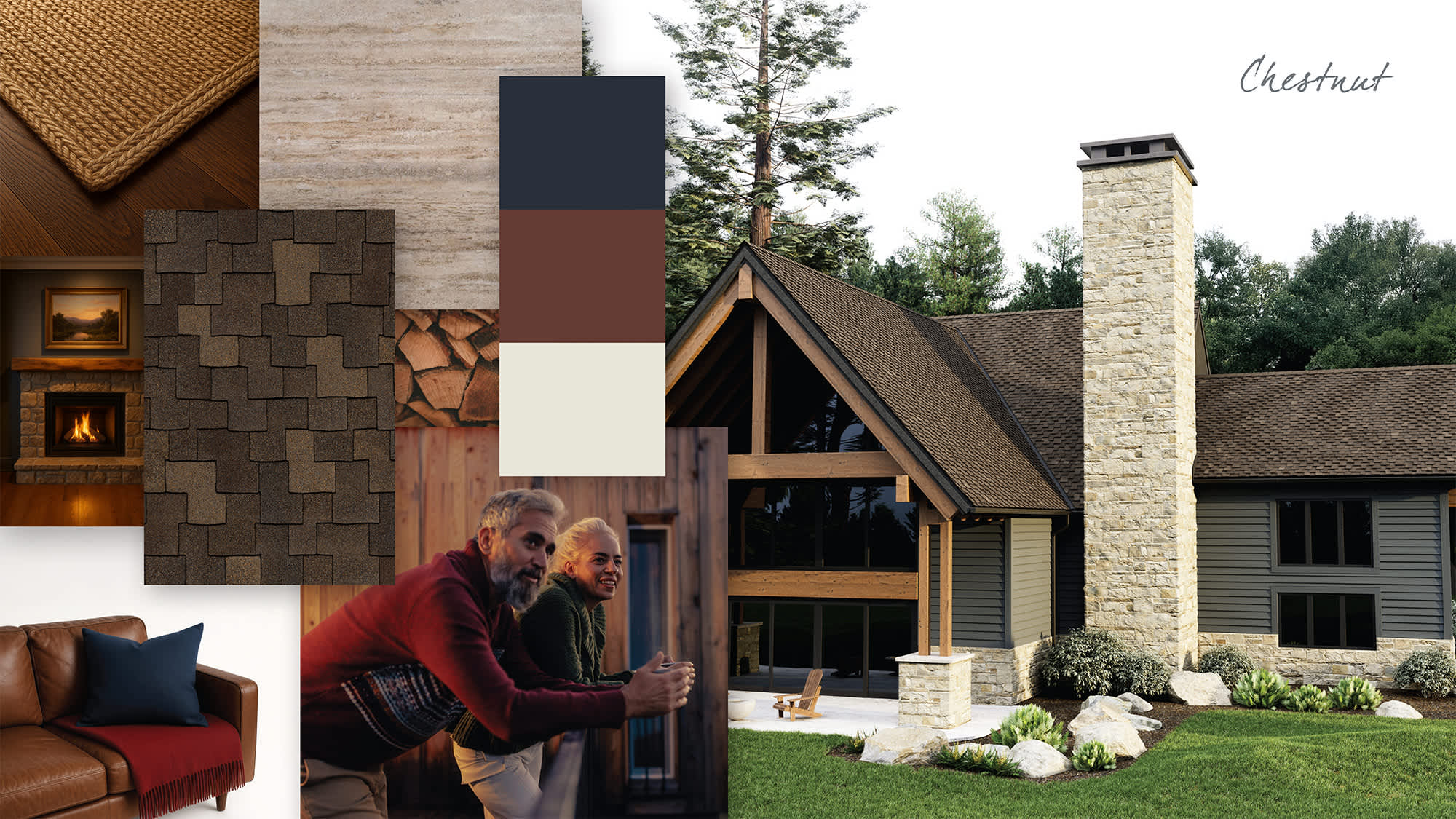 Woodmoor® Woodcrest® Chestnut style board