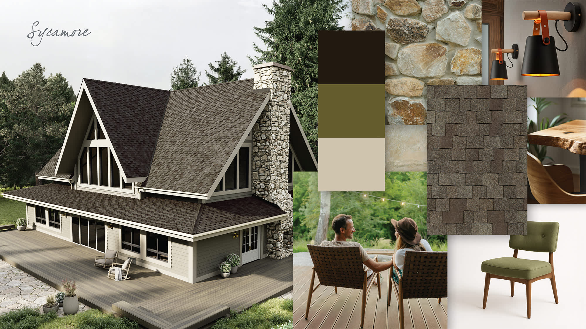 Woodmoor® Woodcrest® Sycamore style board