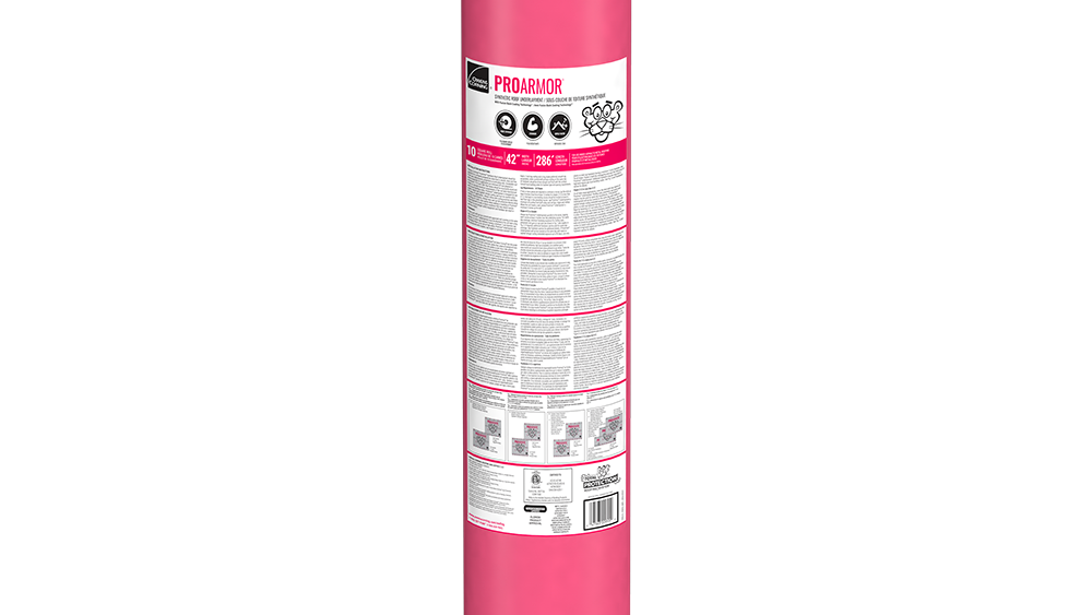 Roll of Owens Corning Proarmor Synthetic roofing underlayment