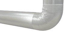 How to apply PAROC Hvac Bend AluCoat T on the straight pipe, image