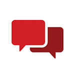 Röda meddelandeikoner