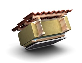 Apšiltinto stogo sprendimas su PAROC akmens vatos izoliacija