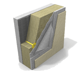 Isolering for pussede fasader (tynnpuss) med PAROC Linio 10