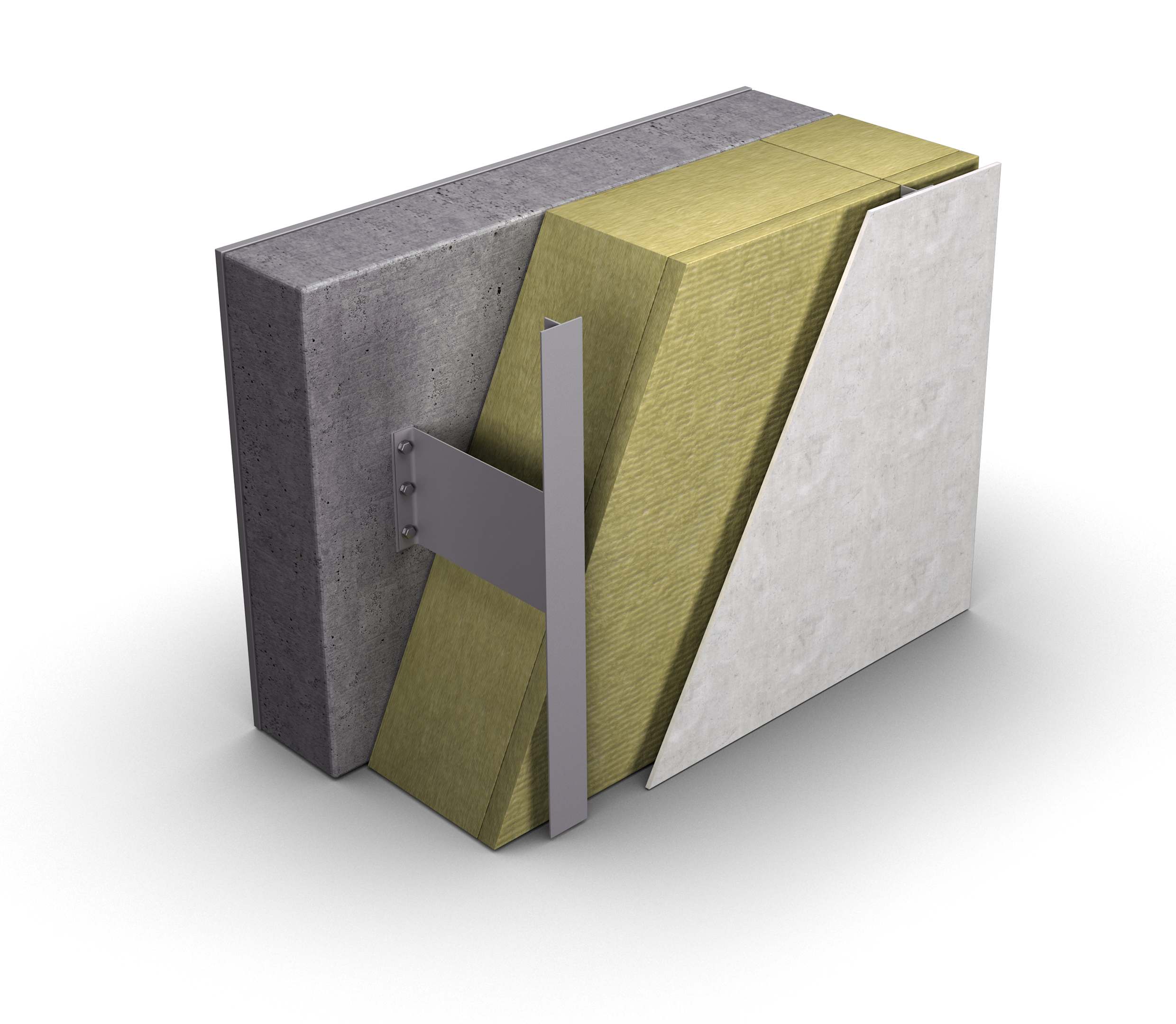 ventilerade fasad system i metal med PAROC isolering