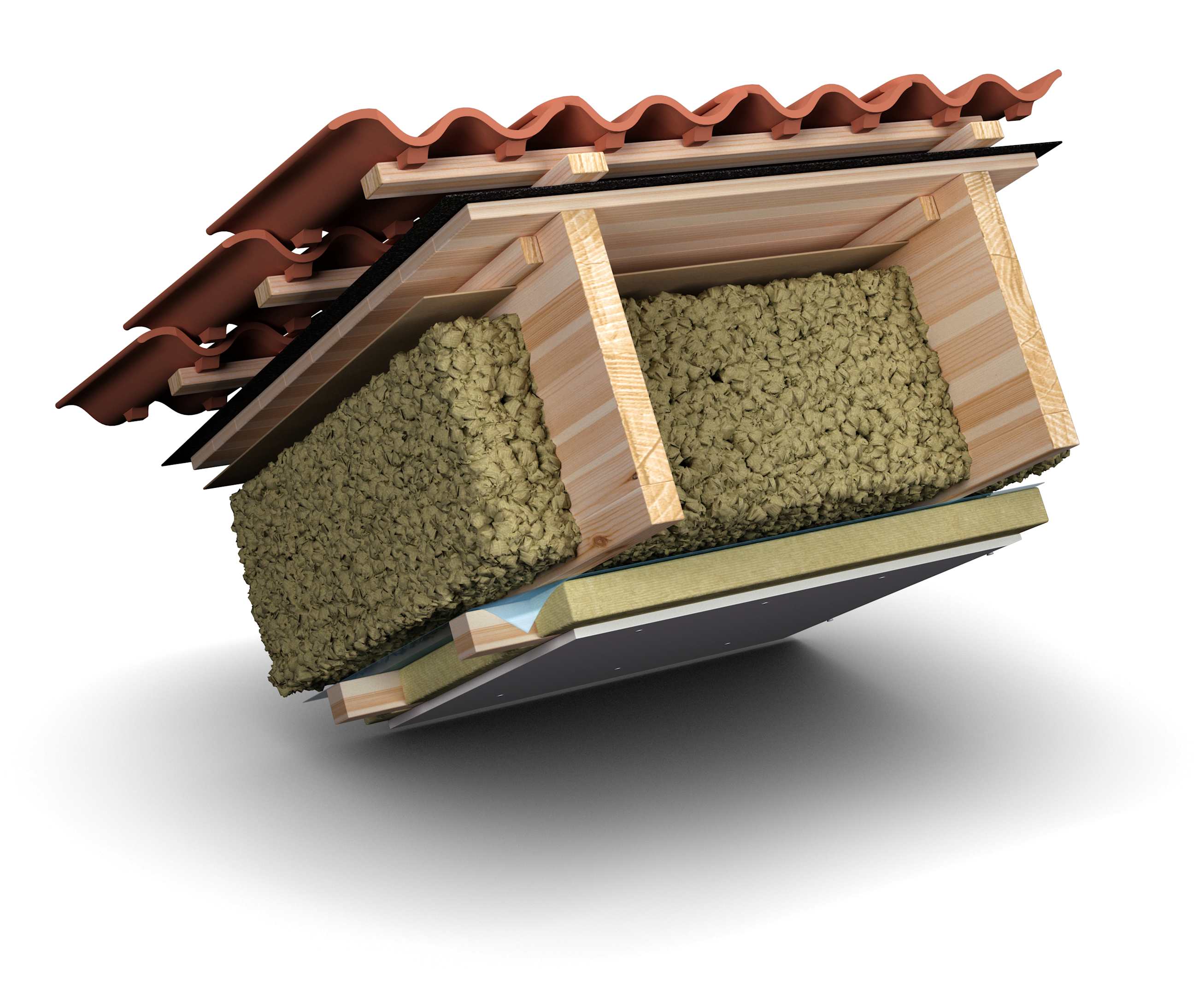 Isoleringslösningar för varma vindar och sluttande tak