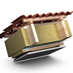 viilkatuse soe pööninguruum PAROC-paneelidega