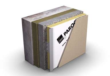 3D-kuva tuuletetusta julkisivusta vanhan betonikerrosjulkisivun päällä