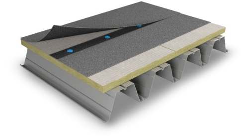 Isoleringslösning för Bitumen och flera lager med PAROC Robster