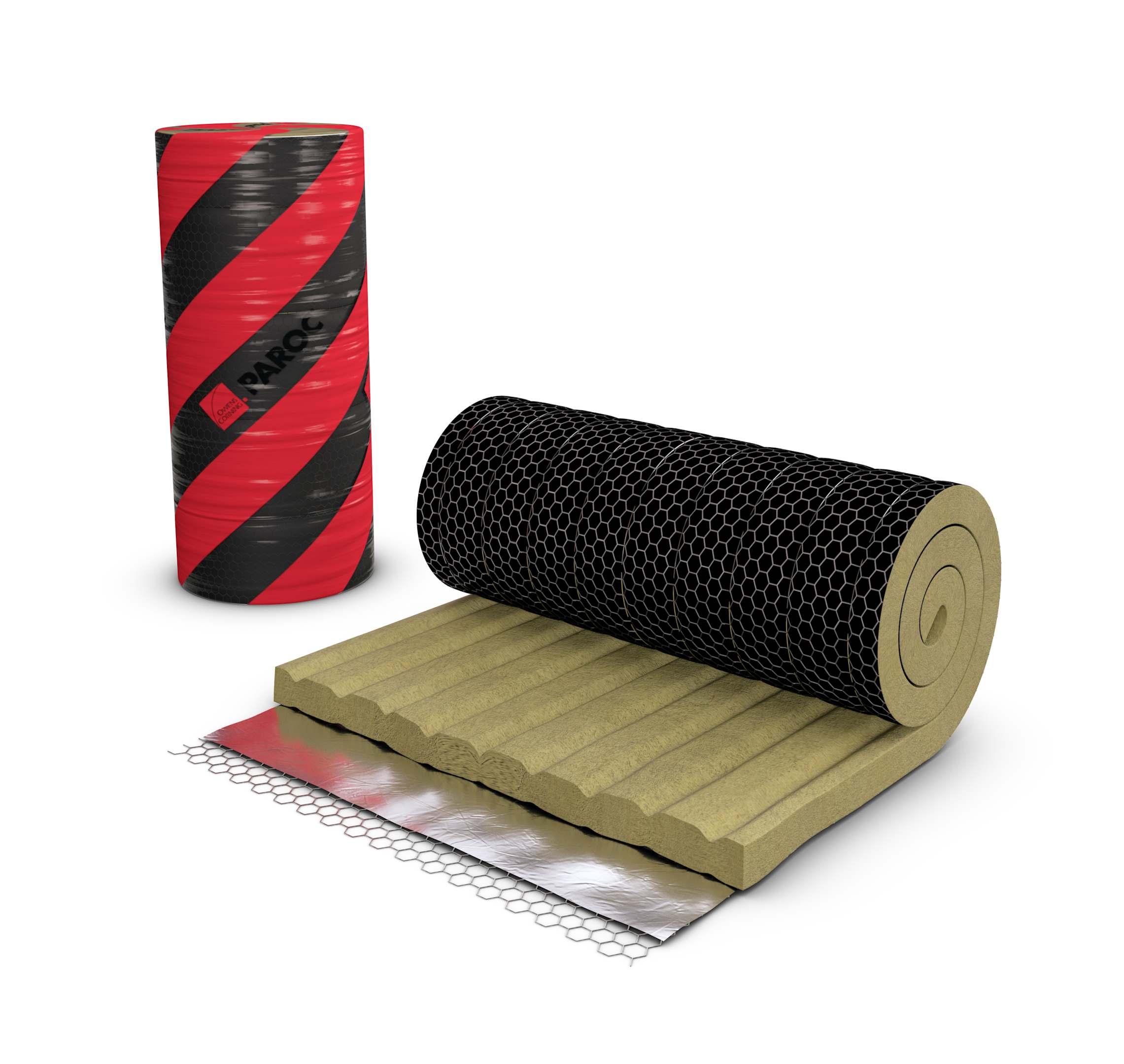 PAROC Vect Wired Mat BlackCoat EI30