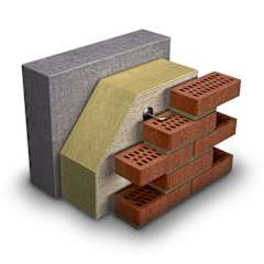 kolmekihiline müüritisein PAROC kivivillaga soojustusega, lõigatud