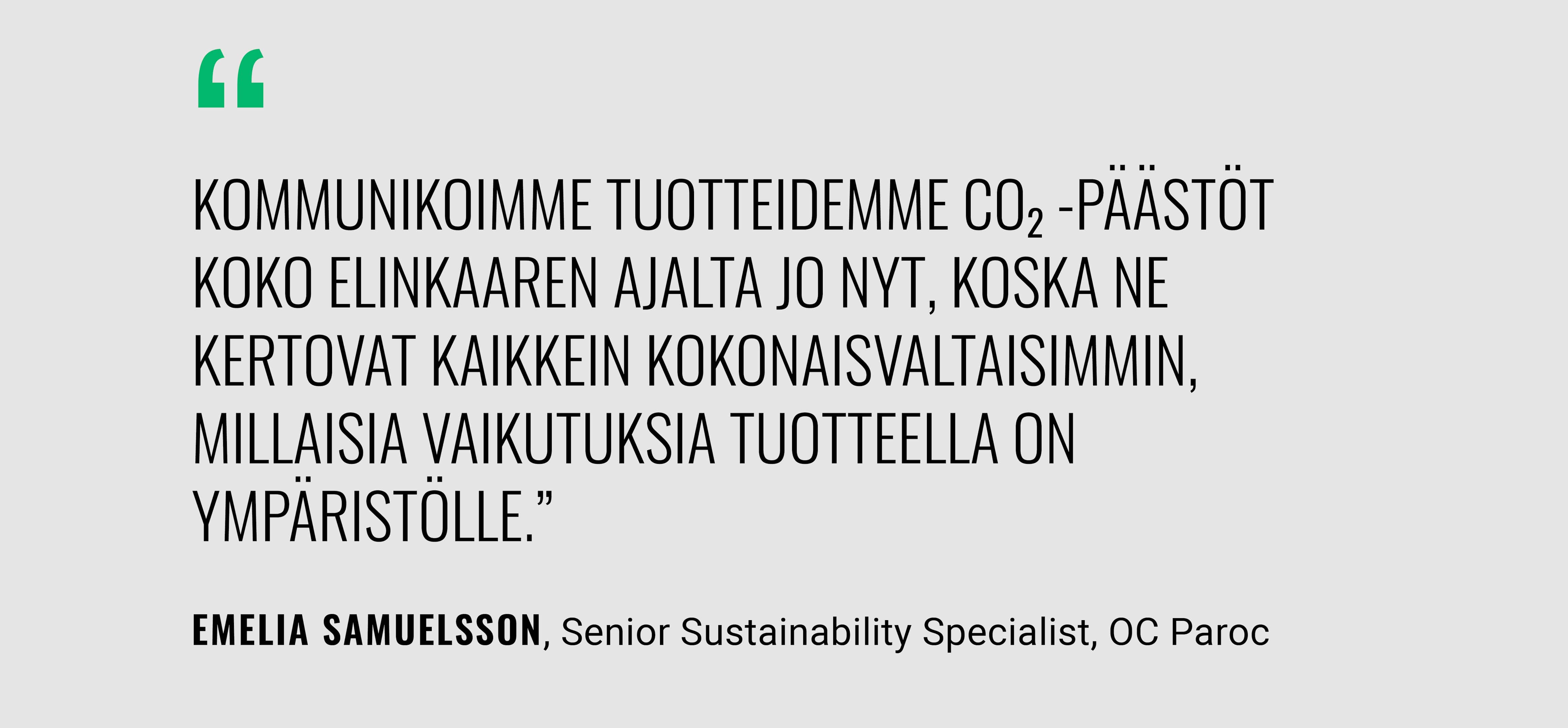 Emealia samuelsson quote