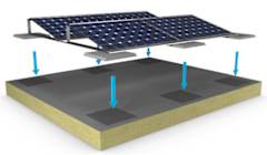 PAROC Solcellstak med lastfördelande platta
