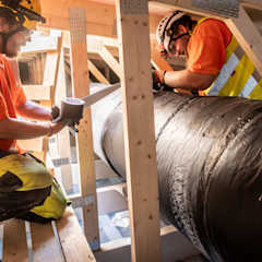 Attic Ventilation Duct PAROC Vect Insulation